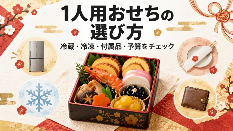 1人用おせちの選び方|冷蔵・冷凍・付属品・予算