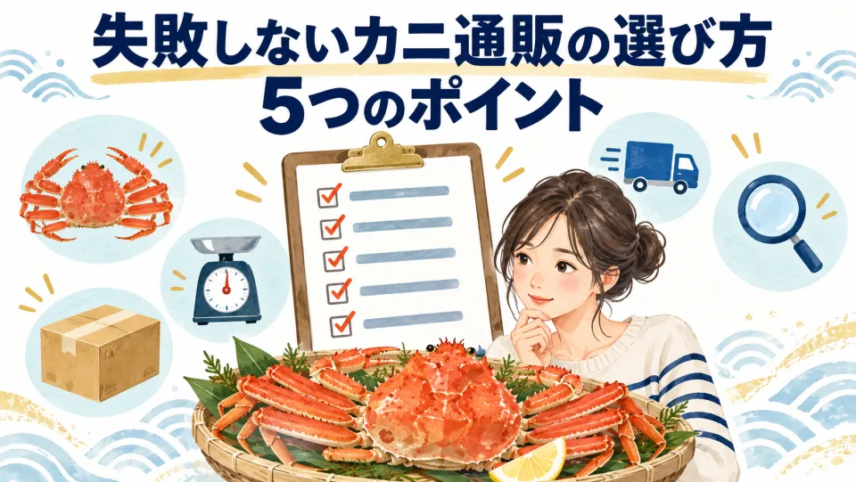 失敗しないカニ通販の選び方5つのポイント