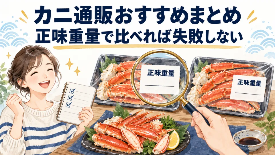 カニ通販おすすめまとめ|正味重量で比べれば失敗しない