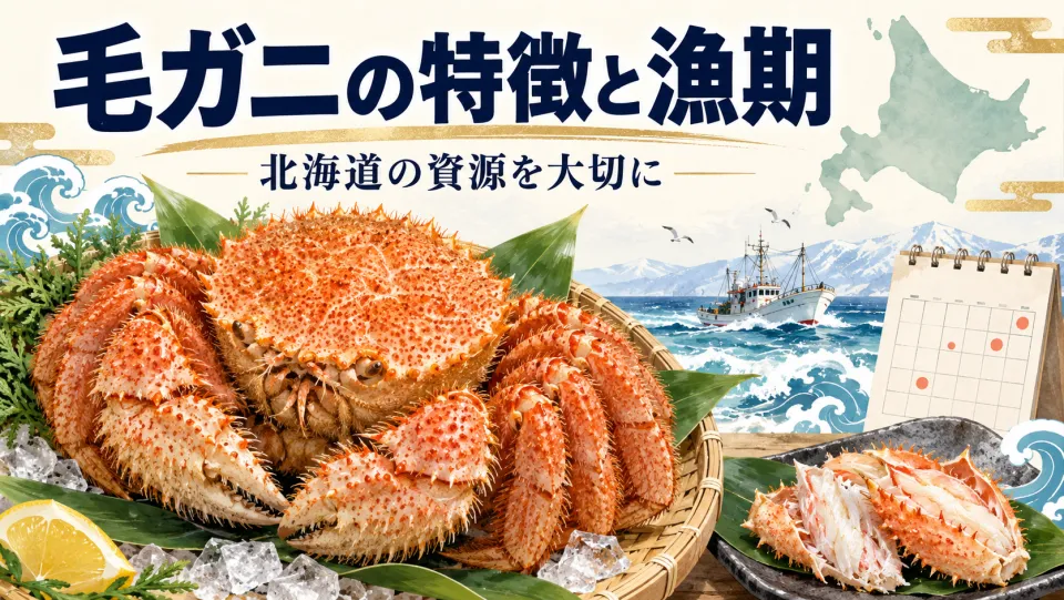 毛ガニの特徴と漁期|北海道のルールで守られた資源
