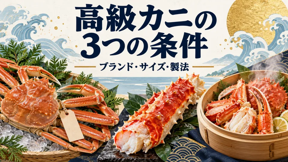 高級カニの3つの条件｜ブランド・サイズ・製法