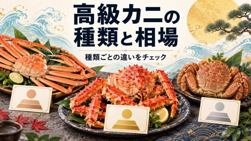 高級カニの種類別の高級品と相場