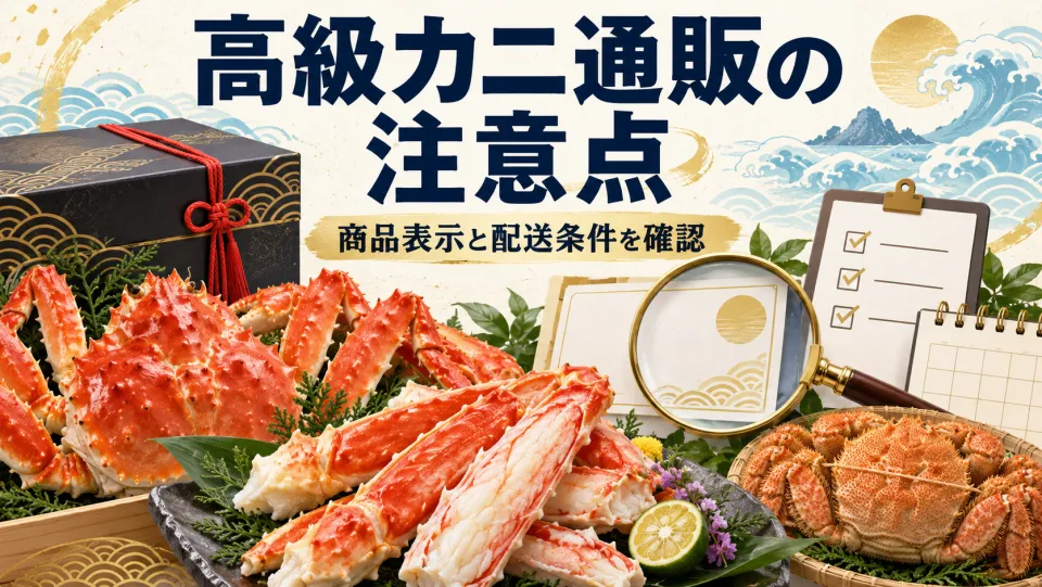 高級カニ通販で失敗しない注意点