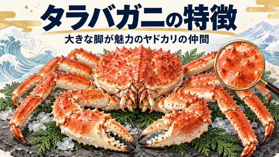 タラバガニの特徴|ヤドカリの仲間で脚は8本