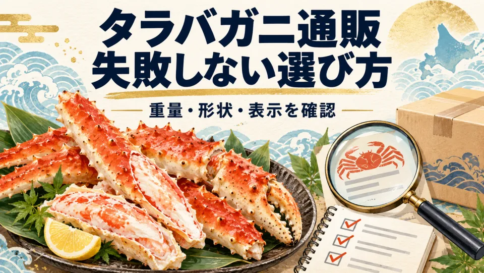 タラバガニ通販で失敗しない選び方