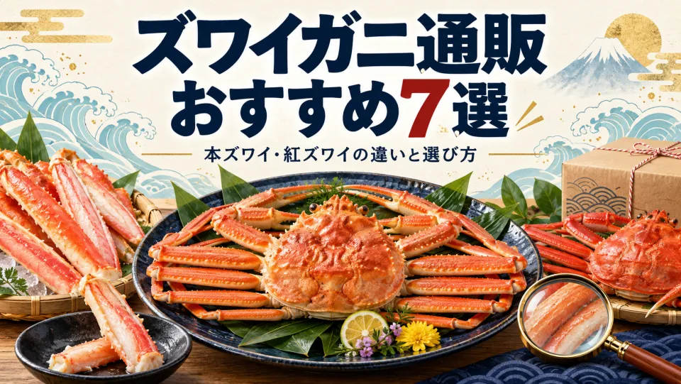 【2026年】ズワイガニ通販おすすめ7選！本ズワイと紅ズワイの違い・失敗しない選び方