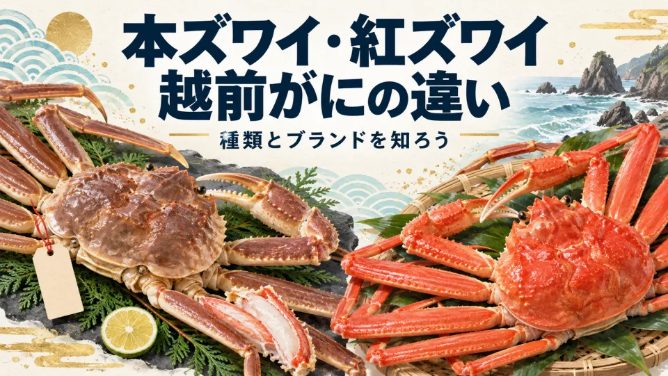 本ズワイ・紅ズワイ・越前がにの違い